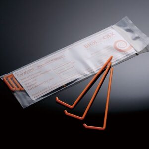 Biologix 65-1010, Orange. Individually wrapped L-shaped spreaders. Pkg size: 10 inner pks, 50 pks/case