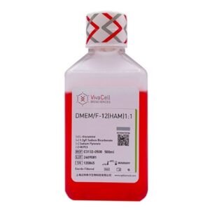 DMEM/F12 1:1 mixture, with L-Glutamine, Sodium Pyruvate, without HEPES